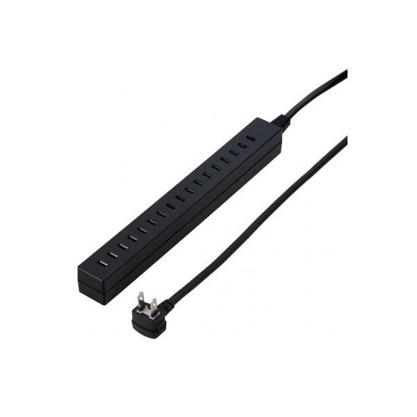 (まとめ）YAZAWA 差し込みフリータップベーシックブラック2.5mH85025BK2【×2セット】 (代引不可)