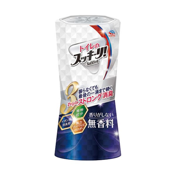 （まとめ）アース製薬 トイレのスッキーリ！ 無香料 400ml 1個【×10セット】 (代引不可)(3)