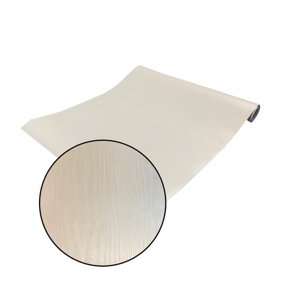 【ウォジック】10m巻 リメイクシート 壁紙シール ウォールデコシートワイド60cm幅 アイボリーカラーの木目柄 3501