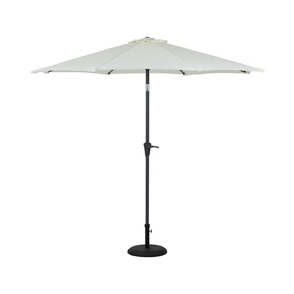 パラソル 約幅270cm アイボリー クランク式 日除け 簡単開閉 アルミパラソル ベランダ バルコニー テラ..