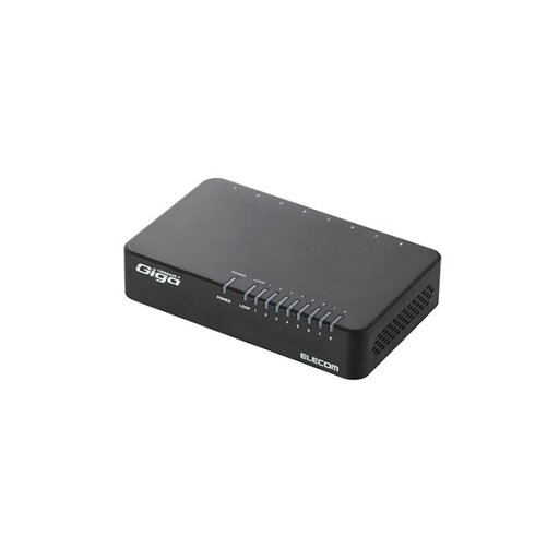 エレコム Giga対応スイッチングHub/8ポート/プラスチック筐体/電源外付モデル/ブラック EHC-G08PA2-B (代引不可) エレコム Giga対応スイッチングHub/8ポート/プラスチック筐体/電源外付モデル/ブラック EHC-G08PA2-B (代引不可)
