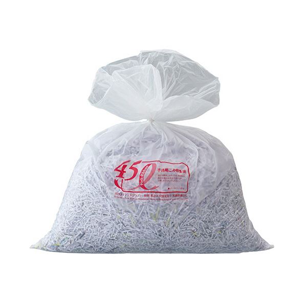 TANOSEEシュレッダー専用ゴミ袋 L 100L 1パック（100枚）