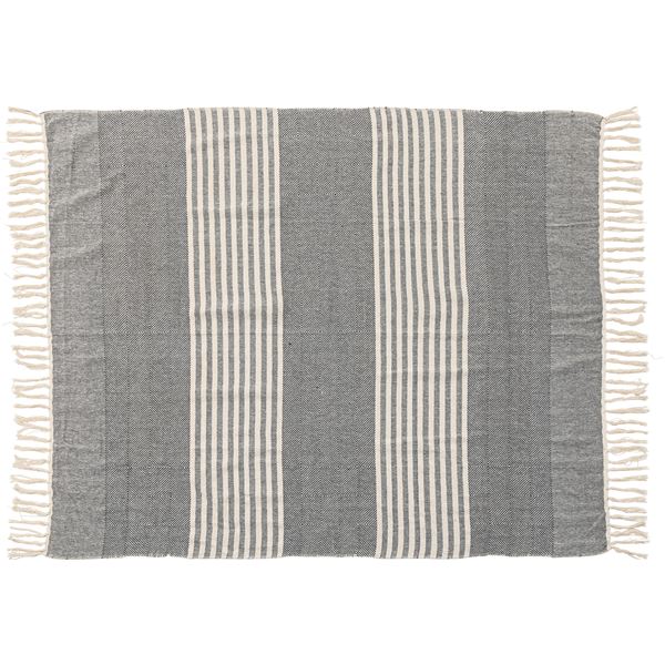 ブランケット ひざ掛け 幅130×奥行170cm TTZ-519B 長方形 インド製 コットン 綿 リビング ダイニング ..