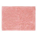 【40個セット】 バスマット/お風呂マット 【45×65cm ピンク】 長方形 洗える 防滑加工 ポリエステル クリュム 〔脱衣所〕 (代引不可)