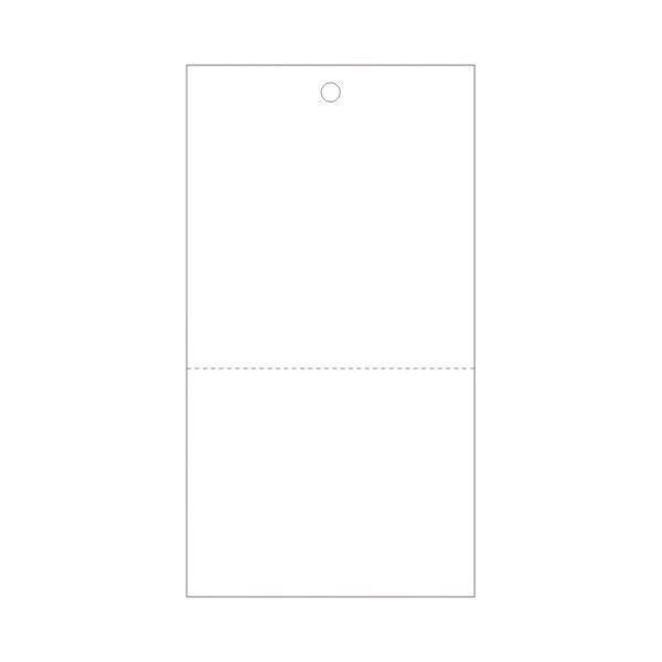 （まとめ）ササガワ 業務用提げ札 糸なし白無地ミシン目入 18-1506 1箱（500枚）【×2セット】 (代引不可)