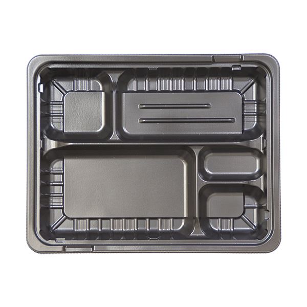 (まとめ) エフピコ MSD箱弁 26-20-1 本体 黒 1パック（50個） 【蓋別売】 【×10セット】 (代引不可)