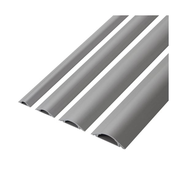 (まとめ) エレコム 床用モール 幅45mm×長さ1m グレー LD-GA1307／LG 1本 【×30セット】 (代引不可)