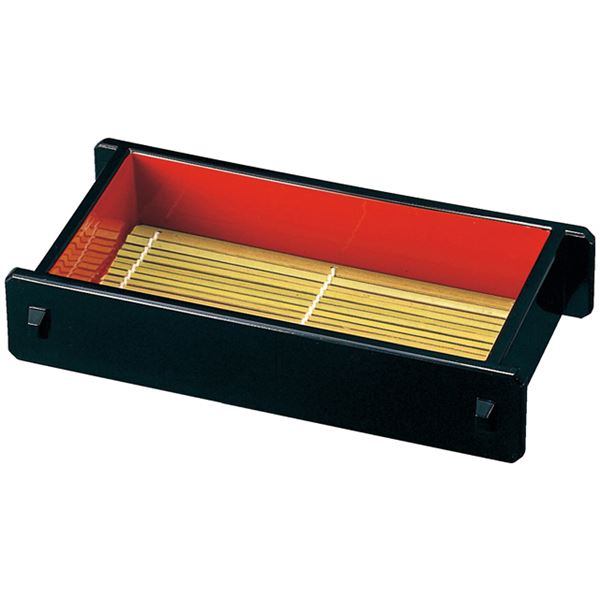 7寸長手ツノセイロ/そば皿 【竹ス付 底板付 A 46191150】 222×120×48mm 日本製 〔和食 レストラン 店舗..