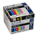 ワールドビジネスサプライ Luna Life エプソン用 ITH-6CL 互換インクカートリッジ ブラック1本おまけ付き7本セット (代引不可)