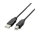 【5個セット】エレコム RoHS対応USBケーブル/1.0m/ブラック USB2-ECO10X5 (代引不可)