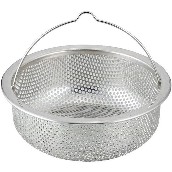 〔3個セット〕 排水口 ストレーナー ゴミ受け 約幅13.5cm 浅型 ステンレス 頑丈 水切れ抜群 SUIグート ..