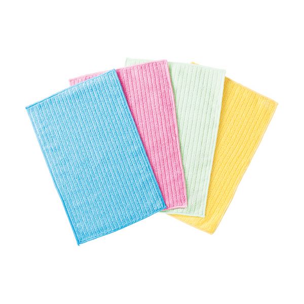 (まとめ) ボンスター マイクロダスター カラー4色(各3枚) F-884 1セット(36枚：12枚×3パック) 【×5セッ..