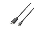 【5個セット】 エレコム Mini DisplayPort-HDMI変換ケーブル/1m/ブラック AD-MDPHDMI10BKX5 (代引不可)(2)