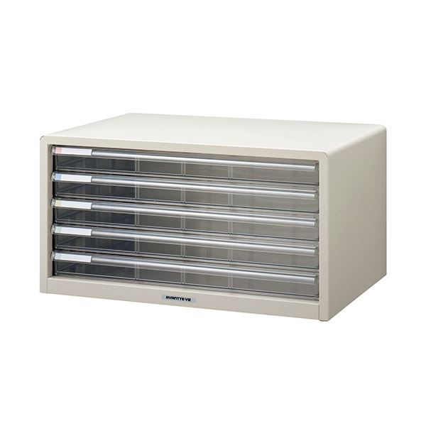 ナカバヤシ アバンテV2 レターケースA3ヨコ 浅5段 シロ A3L-55 1台 (代引不可)