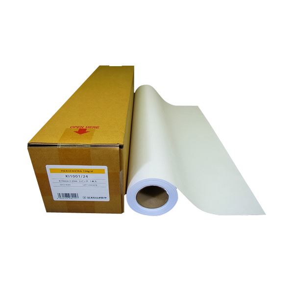 オストリッチダイヤ クロスIJトロピカル 134g/m2 610mm×20m 2インチコア KI1001/24 1本 (代引不可)