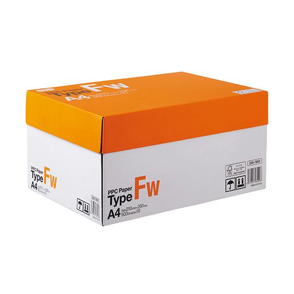 (まとめ) TANOSEE PPC PaperType FW A4 PPCFW-A4 1箱(5000枚:500枚×10冊) 【×5セット】 (代引不可)