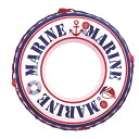 浮輪 80cm マリンカラー (代引不可)