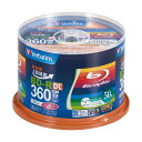 バーベイタム 録画用BD-R DL260分 1-6倍速 ホワイトワイドプリンタブル スピンドルケース VBR260RP50SV1 1パック(50枚) (代引不可)(2)