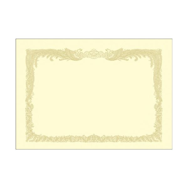 ササガワ タカ印 OA賞状用紙 クリーム B5 タテ書用 業務用パック 10-1157 1ケース(100枚)