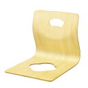 モダン 座椅子/パーソナルチェア 【ナチュラル】 幅400×奥行505×高さ395mm 耐荷重80kg 成型合板塗装 〔リビング ダイニング〕 (代引不可)(3)