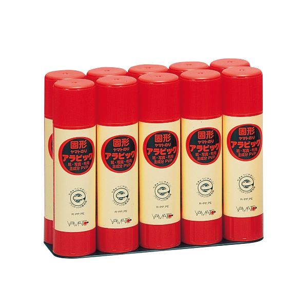 ヤマト 固形アラビック 口紅タイプお徳用パック 40g YS-35-10S 1セット（120本：10本×12パック） (代引不可)