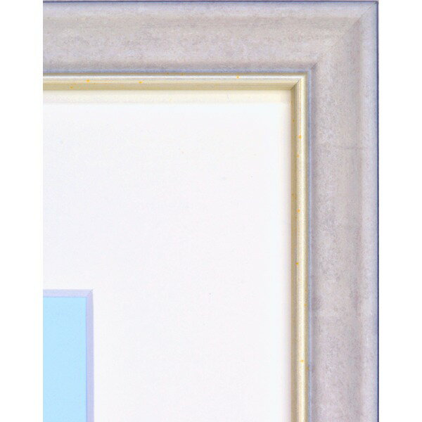 【軽量水彩額】色あせを防ぐUVカットアクリル・マット付き 水彩額F10号 ホワイト (代引不可)