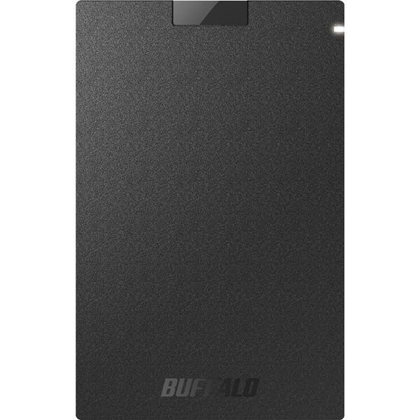 バッファロー USB3.2（Gen1） ポータブルSSD Type-A 2.0TB ブラック SSD-PG2.0U3-BC (代引不可)