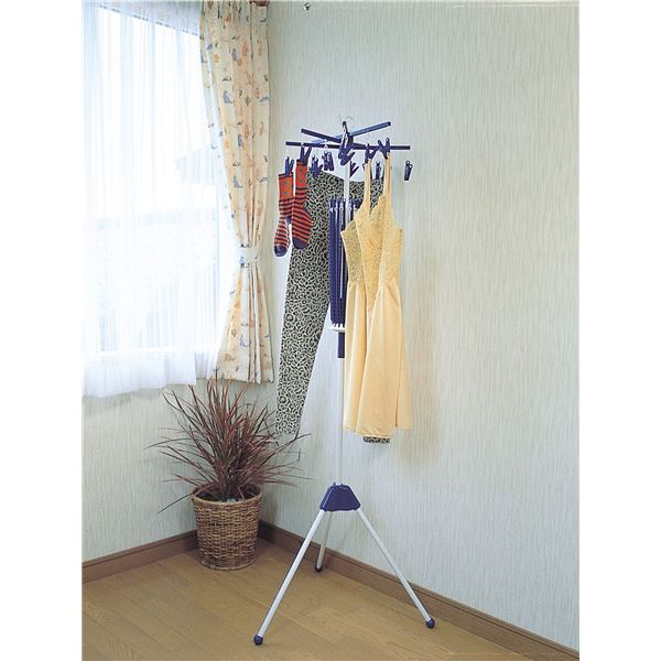 室内物干し 物干しスタンド 2段式 幅81.5cm 日本製 耐荷重8kg ピンチ16個 組立品 ニュークリーンドライ 深海金物 洗濯物 (代引不可)