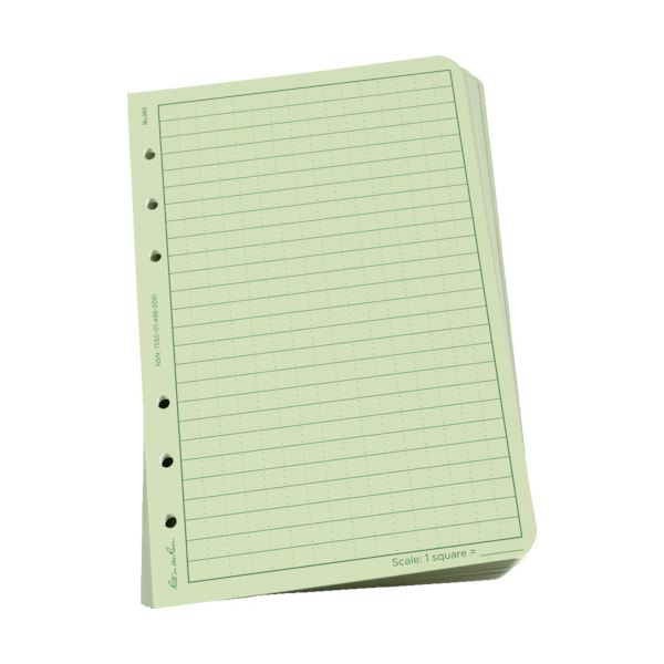 （まとめ） ライトインザレイン ルーズリーフユニバーサル グリーン 982 1パック（100枚） 【×2セット..