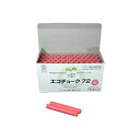 (まとめ) 日本白墨 エコチョーク72 赤 ECO-2 1箱(72本) 【×10セット】 (代引不可)