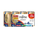 (まとめ)富士通アルカリ乾電池PremiumS 単2形 4本【×10セット】 (代引不可)(2)