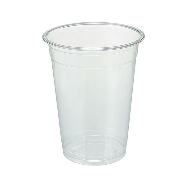 （まとめ）TANOSEE リサイクルPETカップ（広口）510ml（17オンス）1パック（50個）【×10セット】 (代引不可)