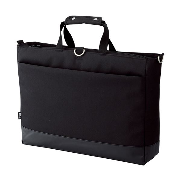 (まとめ) リヒトラブ SMART FITACTACT キャリングバッグ (ヨコ型Lサイズ) ブラック A-7671-24 1個 【×5セット】 (代引不可)