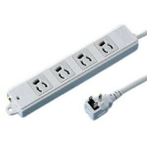 サンワサプライ 工事物件タップ（4個口・1m） TAP-KE4L-1 (代引不可)