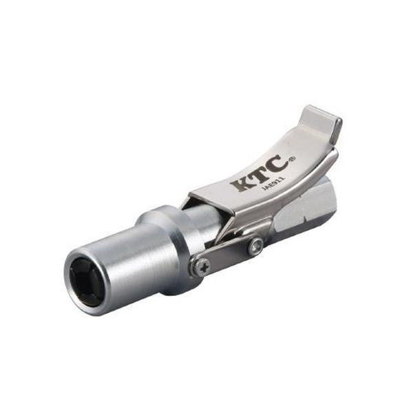 ●メーカー…京都機械工具（KTC）●型番…JAE915●仕様…ロックカプラ●ねじサイズ…NPT1/8”-27●全長(mm)…74●重量(g)…100●コードレスグリースガンEA991-20用のオプション部品です。●1アクションで、グリースニップルに固定／解除が可能です。●※ピンタイプ、ボタンヘッドタイプのニップルは適用外です。原産国：日本【代引きについて】こちらの商品は、代引きでの出荷は受け付けておりません。【送料について】北海道、沖縄、離島は別途送料を頂きます。