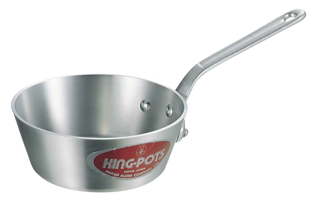 アルミ キング テーパー鍋 (目盛付) 18cm(代引不可)【送料無料】