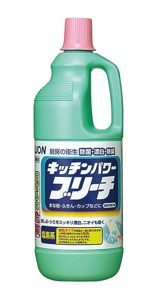 【商品説明】●つけおくだけで、すばやく漂白、除菌、除臭！ しつこい油汚れもしっかり漂白！●塩素系漂白剤の高い除菌効果で布きん・まな板などしっかり除菌。●染み・茶渋などを漂白。刺激臭の少ないやさしい臭い。●アルカリ性 塩素系(6%)●使用量(目安)：ふきんなど/水10Lに60ml・まな板・食器/水10Lに100ml 【容量】1.5kg【材質】アルカリ性 塩素系(6%)【代引きについて】こちらの商品は、代引きでの出荷は受け付けておりません。【送料について】北海道、沖縄、離島は送料を頂きます。