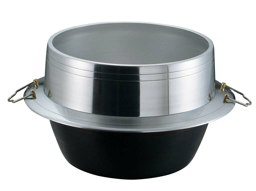 Rice Cookers - アルミイモノ 豊年釜 (カン付) 34cm(代引不可)【送料無料】