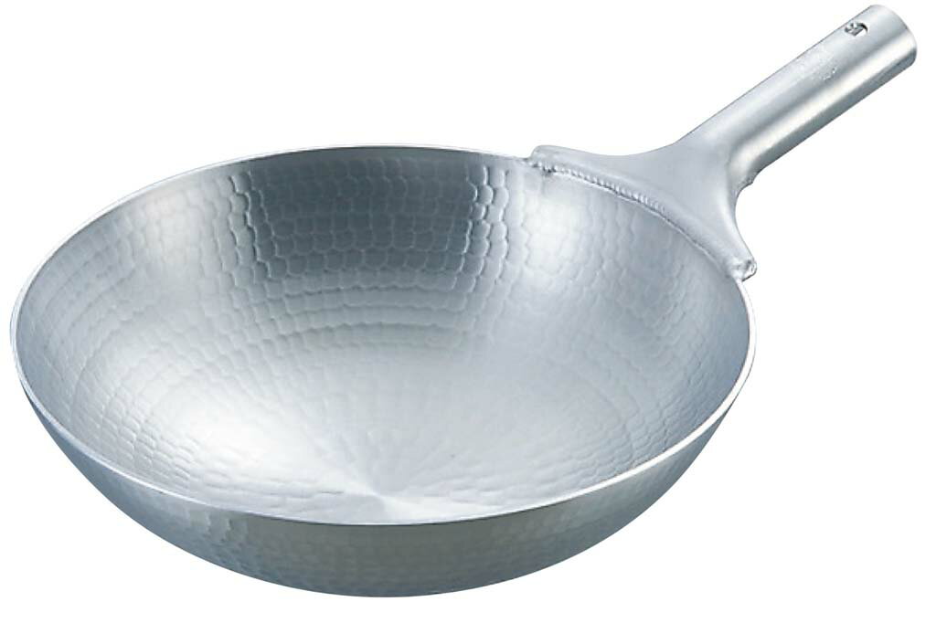 アルミ 打出 中華片手鍋 39cm(代引不可)【送料無料】