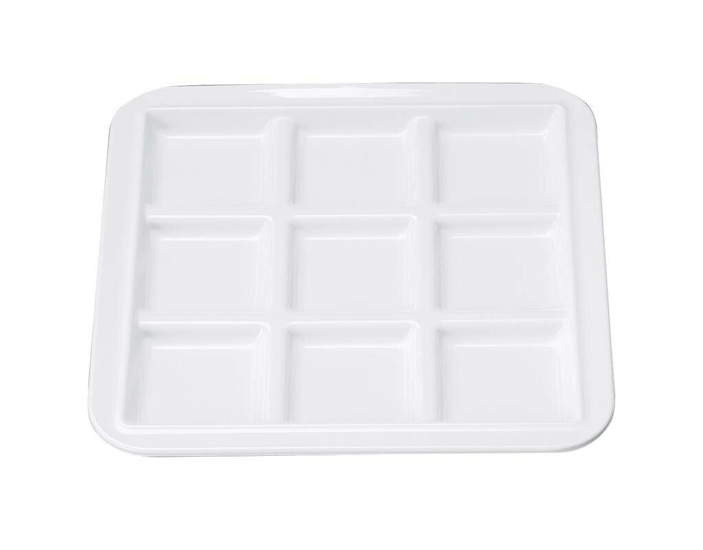 【商品説明】●組合せの楽しさ！ 広がるアイデア！ 使い方自由自在！！●スタッキング性抜群【外寸】273×273×H20 【材質】メラミン樹脂【代引きについて】こちらの商品は、代引きでの出荷は受け付けておりません。【送料について】北海道、沖縄、離島は送料を頂きます。