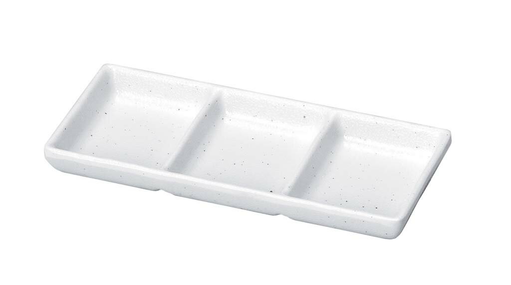 耐熱いぶし釉 3点珍味皿 粉引(代引不可)