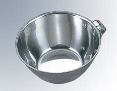 竹籠, 碗, 底盤 - 18-0 お好みカップ 大 鋲止 (φ120×55)(代引不可)