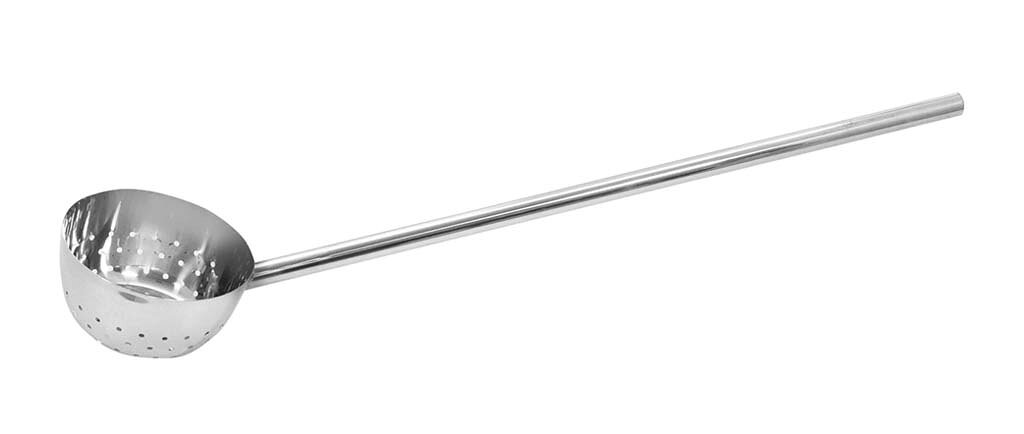【外寸】柄長：25cm ハンドル：φ25 【内寸】φ180 深さ：95 穴：φ6【材質】18-8ステンレス【代引きについて】こちらの商品は、代引きでの出荷は受け付けておりません。【送料について】北海道、沖縄、離島は送料を頂きます。