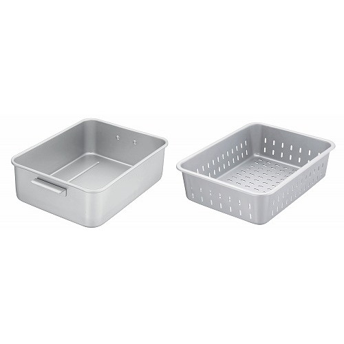 アルマイト 深型 水切バットセット 大(代引不可)【送料無料】