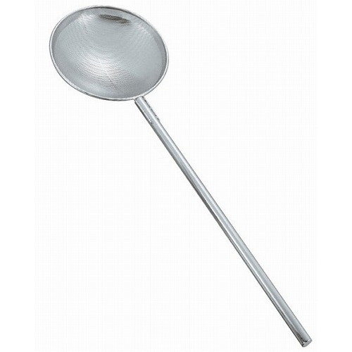 18-8 パンチング 網ヒシャク φ25cm×柄100cm(穴径2mm)(代引不可)【送料無料】