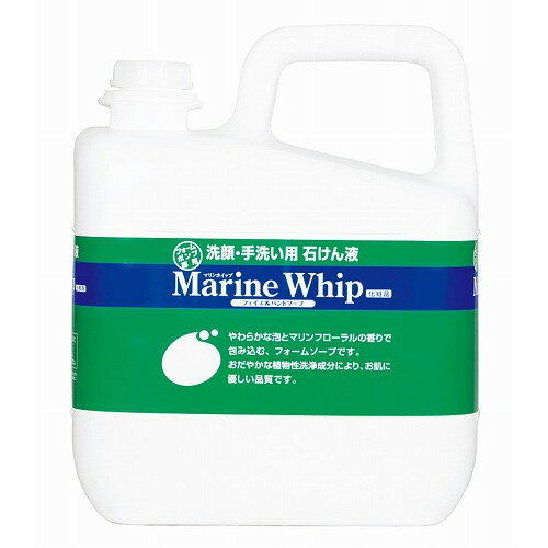 洗顔手洗い用石けん液 マリンホイップ 5kg 23489(代引不可)【送料無料】