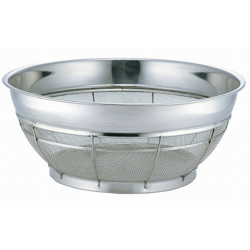 BK 18-8 浅型ザル 荒目 43cm 6.5メッシュ(代引不可)【送料無料】