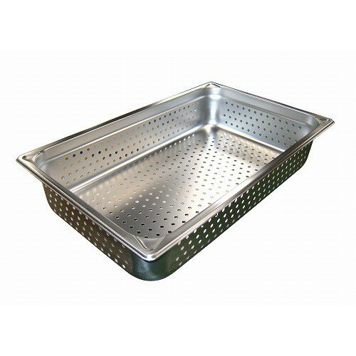 烹飪設備, 商用廚房設備 - EBM 18-8 穴明ホテルパン補強重なり防止付 1/1 100mm 2004PF(代引不可)【送料無料】