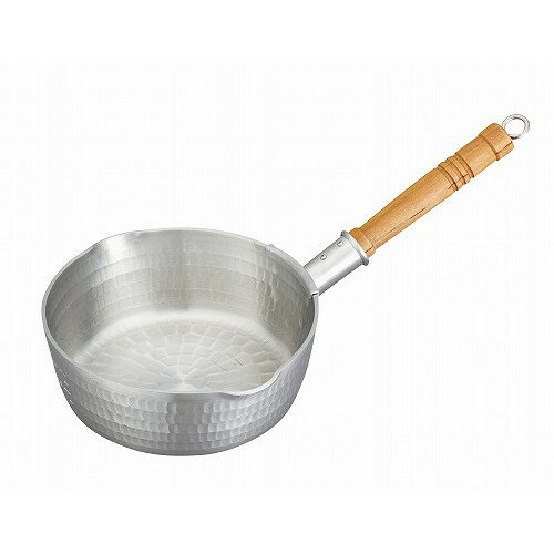 アルミ 底平 浅型打出 雪平鍋(目盛付)18cm(代引不可)【送料無料】