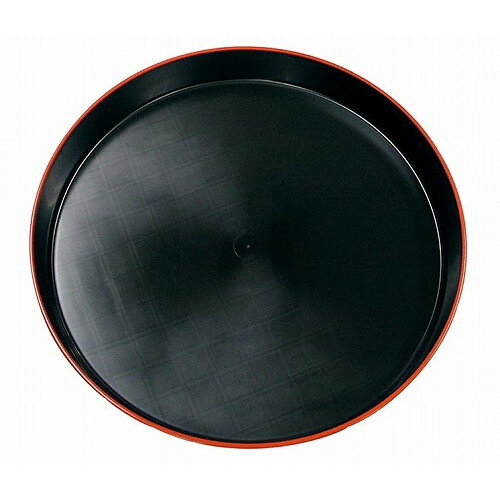 市松 プラ容器 黒赤フチ 45(5枚入)本体(代引不可)【送料無料】